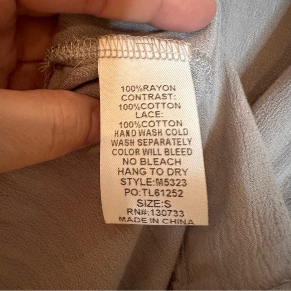 Umgee Women S Boho Babydoll Dress / Tunic length top Lace Ruffle Cottagecore - Picture 7 of 7